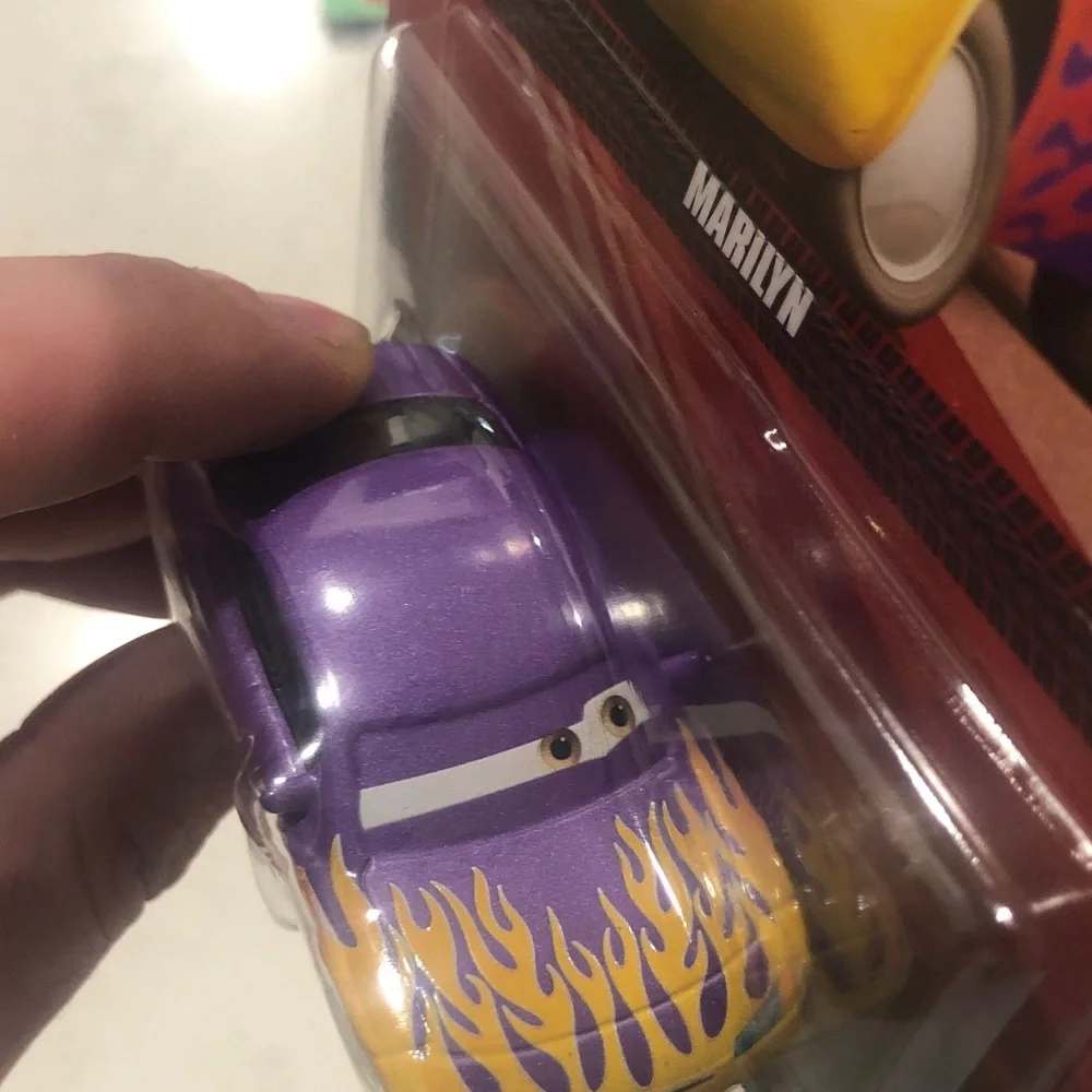 Pixar Cars Marilyn Purple and Yellow Die-Cast Toy Car